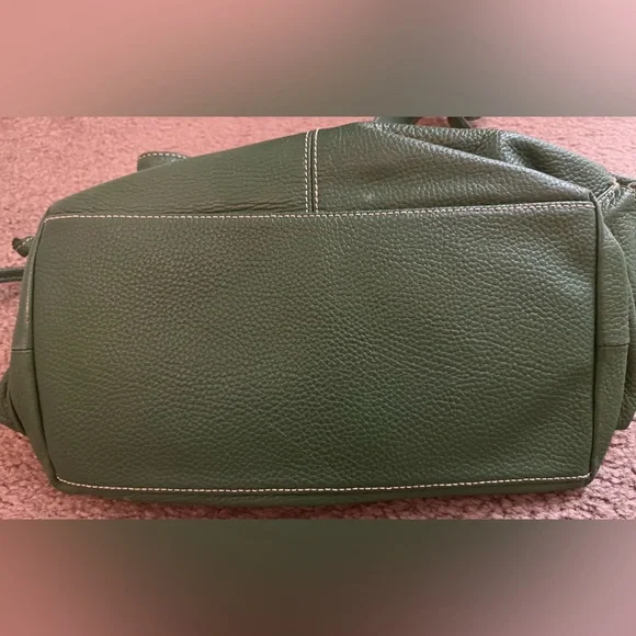 Green Leather MAXX Shoulder Bag - Picture 3 of 10